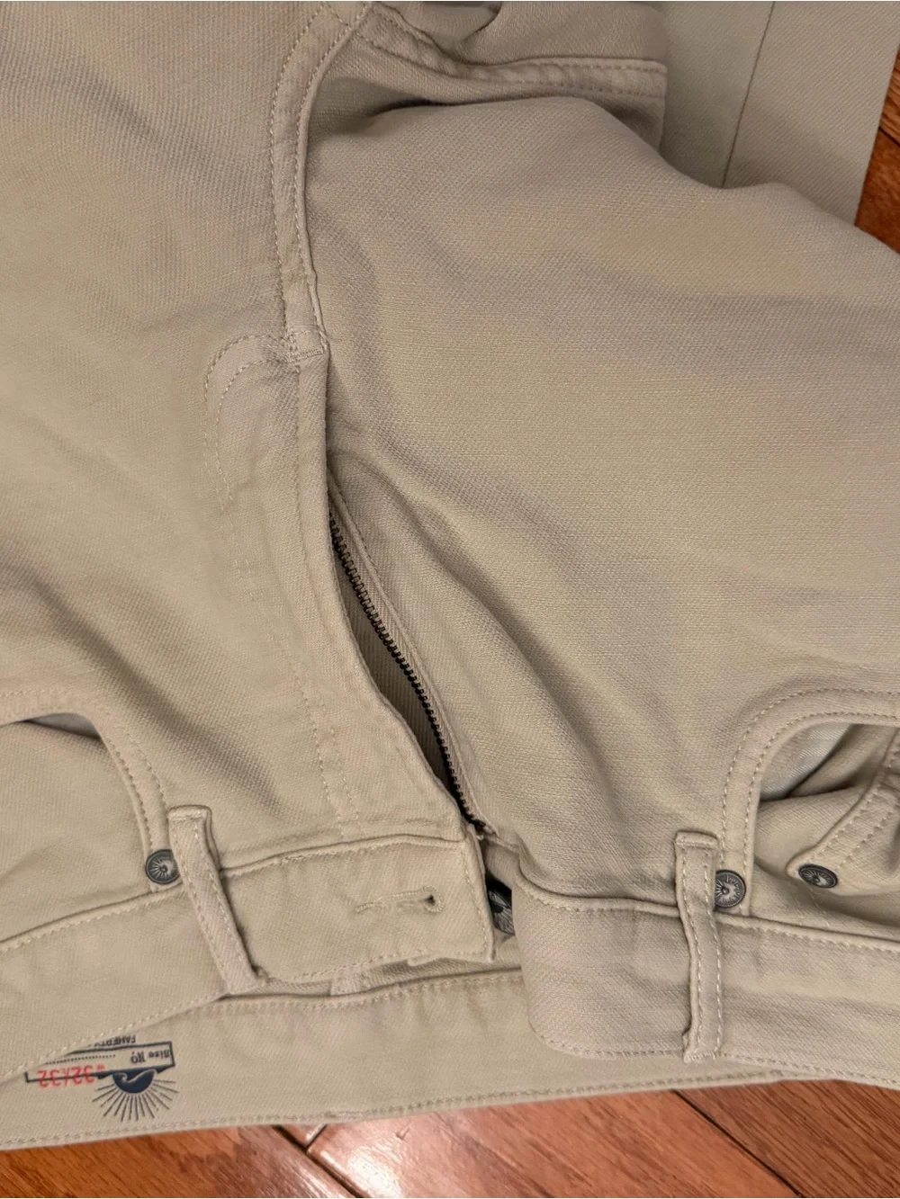 Faherty Men's Slim Straight Canvas Pants in Light Beige